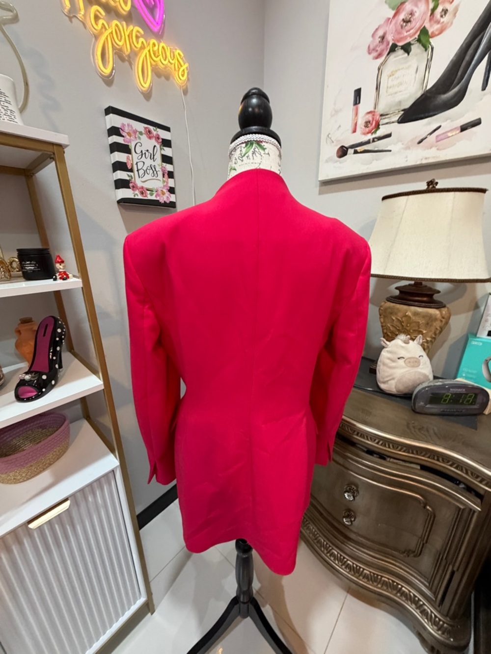 Zara Hot Pink Open-Front Blazer - Picture 4 of 12